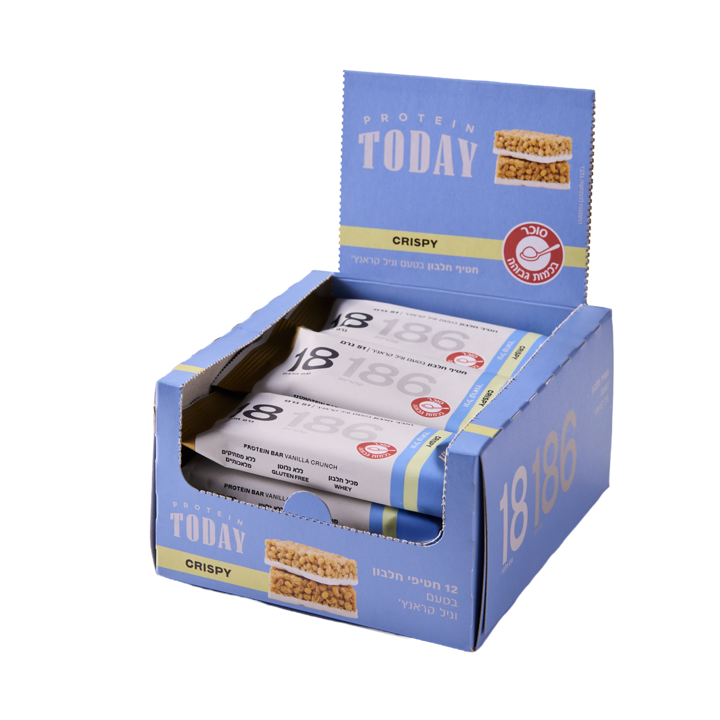 חטיף חלבון בטעם וניל קראנץ'